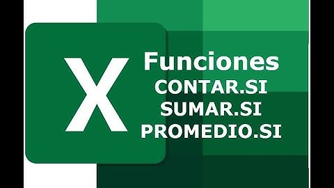 Excel. Píldoras Formativas: Funciones CONTAR.SI, SUMAR.SI y PROMEDIO.SI