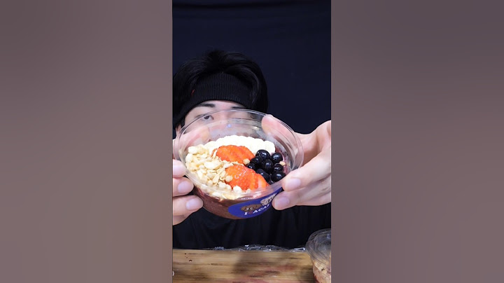 炎上中の綾ちゃんのアサイーボウル食べてみた #shorts