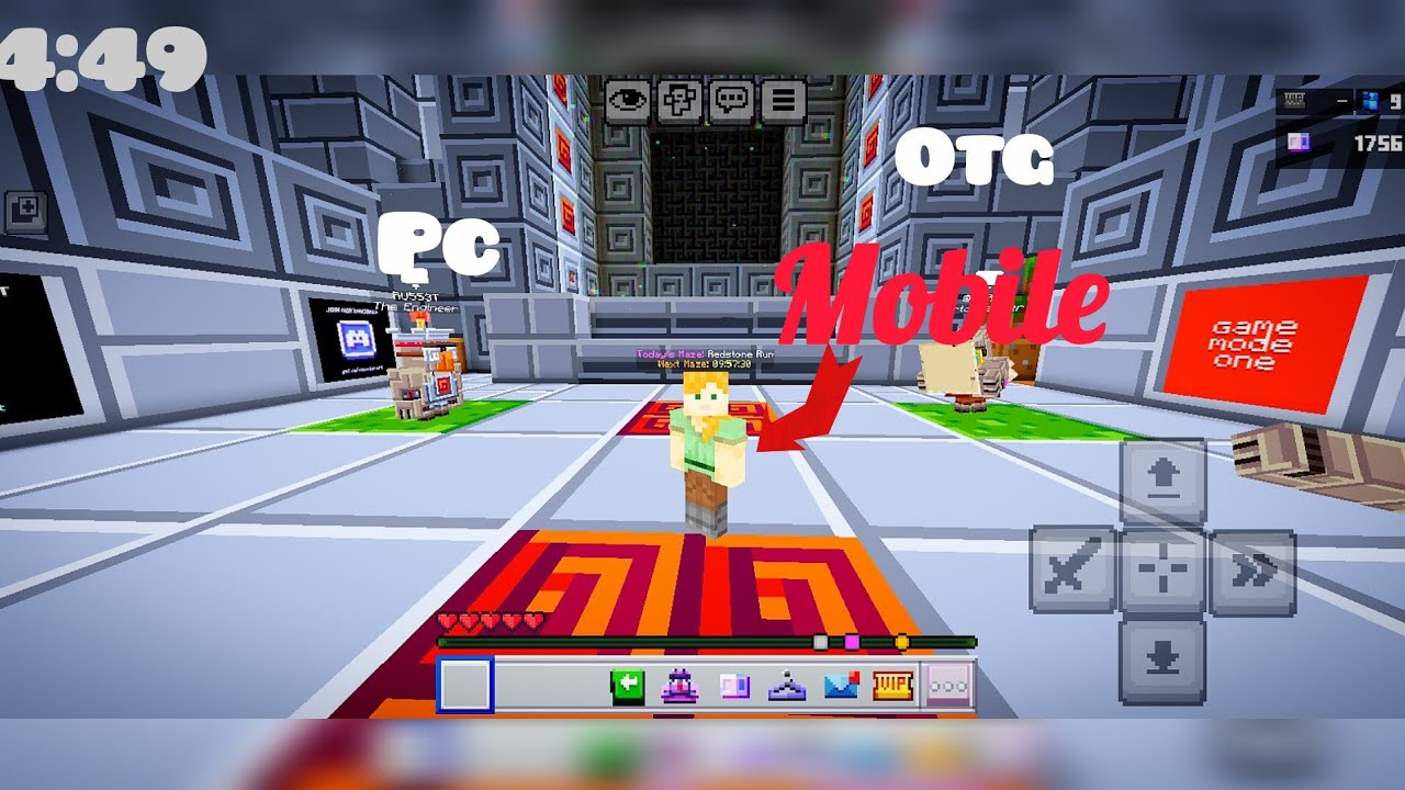  Can ? i  Escape in 5-Minute Minecraft Mob Maze 😱 | Mobile vs PC