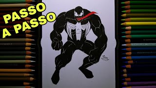 Como desenhar o Venom | Vídeo-Aula screenshot 2