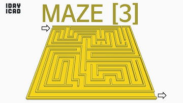 [1DAY_1CAD] MAZE [3] (Tinkercad : know-how / style / education) [STL data download]