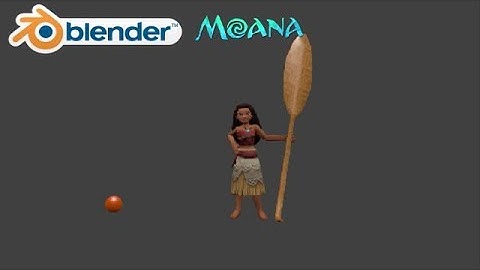 [Blender] Disney Moana Motion Practice #2 [HD]