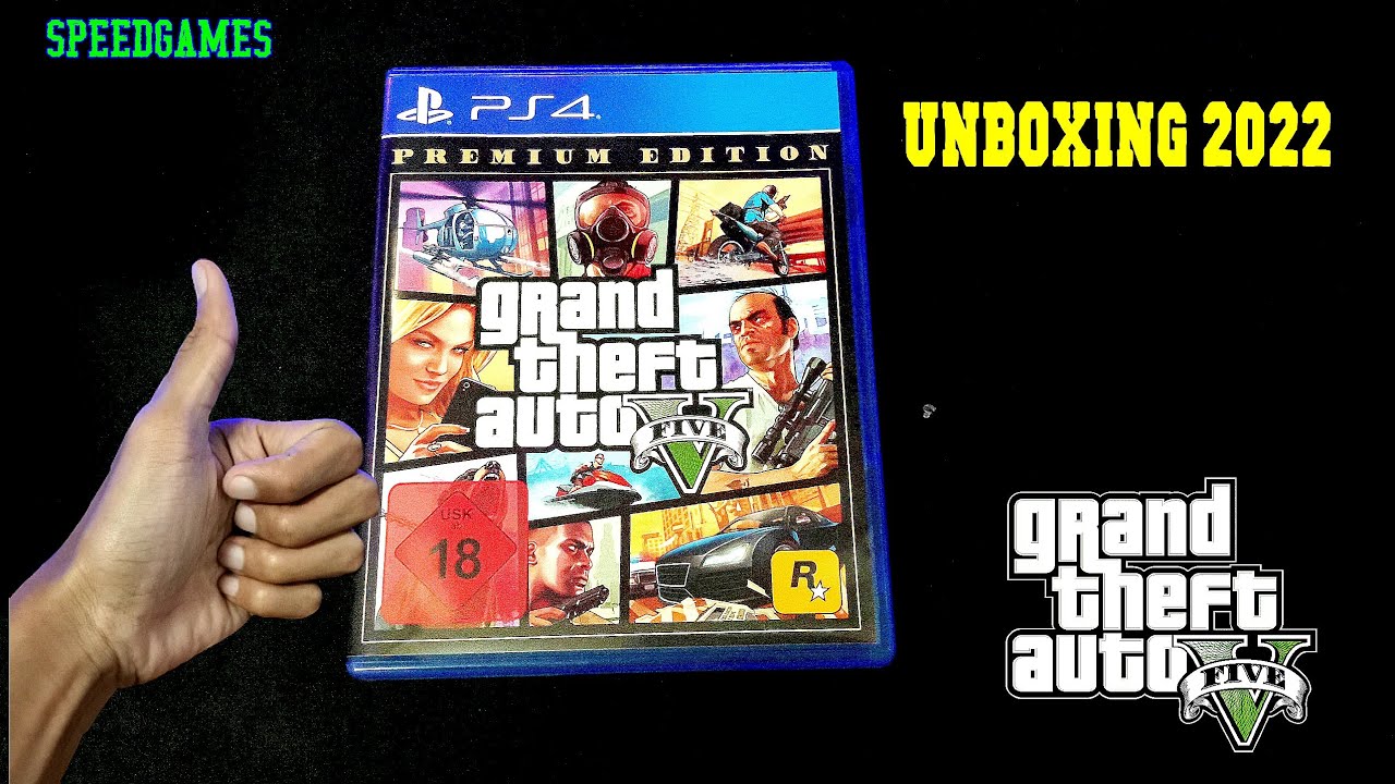 Unboxing GTA V Premium Edition PS4 2022 Gameplay YouTube 