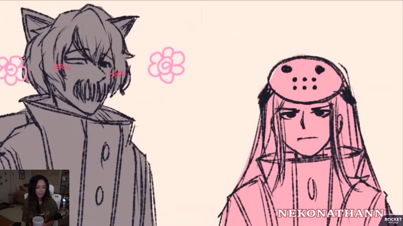 Valkyrae reacts to animated Babushka, & Dream & Corpse simp for Sykkuno