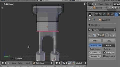 Blender (2.56) Model Simple Man - Part 1