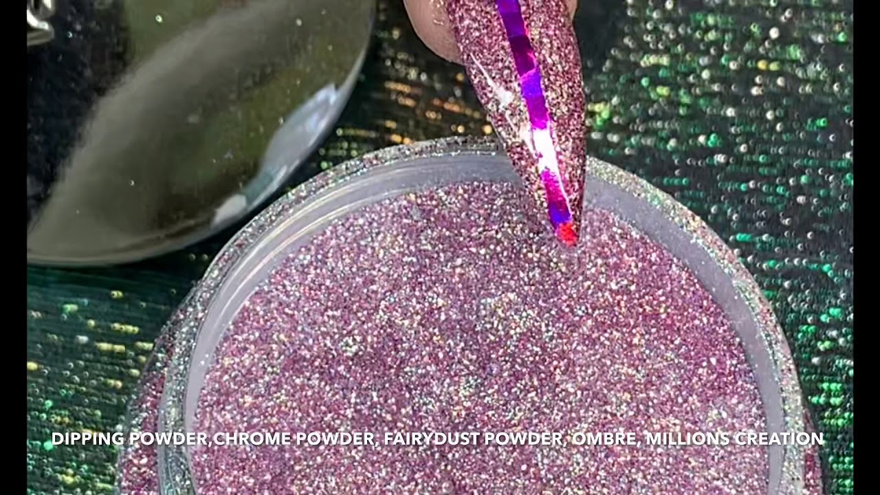 How To Dip Nails with Apple 5G Chrome Dip powder 584 & foil YouTube