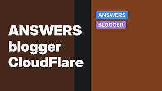Blogger Custom Subdomain does not work with Cloudflare DNS