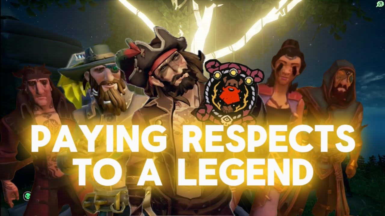 Paying respects to Glitter Beard Sea of Thieves YouTube