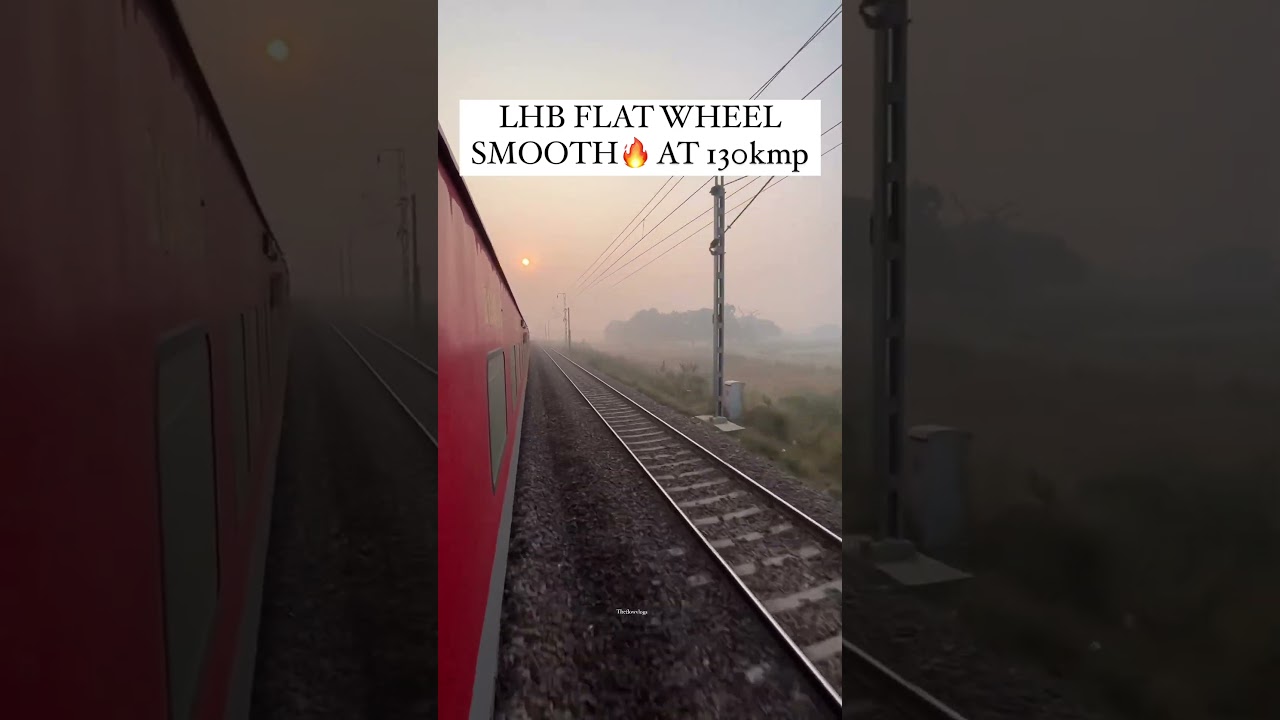 12582 New Delhi To Banaras SF Express Smooth Falt Wheel In Early Morning 