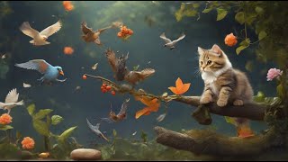 Cat TV for Cats to Watch ? Cute Birds Chipmunk Squirrels ? 4 Hours 4K HDR