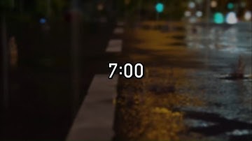 7 Minute Timer with Rain Sounds - Countdown Timer