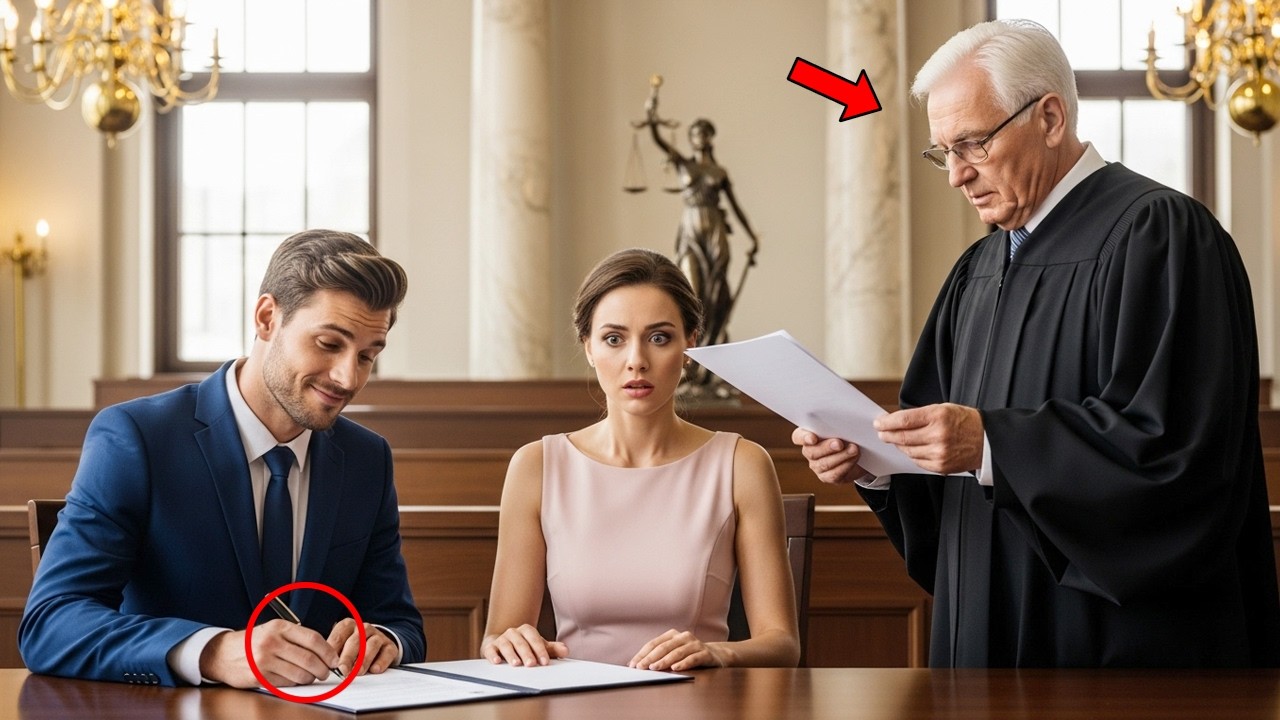 He Signed Divorce Papers While Mocking Her — Then Judge Read Her Mother’s Will Out Loud