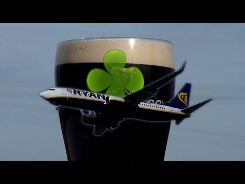 St Patrick's Day Special 2015: Ryanair B738 Landing at Leipzig/Halle Airport (LEJ/EDDP)