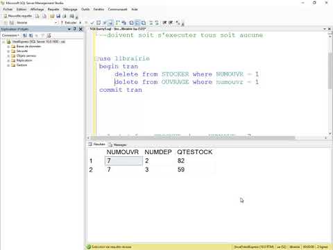 Les Transactions sous SQL Server TSQL #26