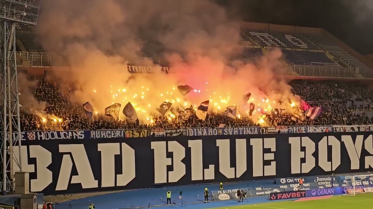 Dinamo - Istra 23.08.2025 BadBlueBoys Pyro