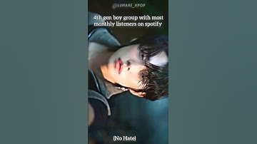 4th gen boy group with most monthly listeners on spotify #shorts#trending#fypシ゚viral #kpop#kpopedit