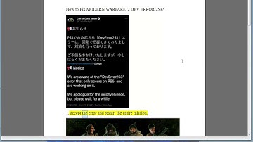 Fix MODERN WARFARE 2 DEV ERROR 253 on PS5 (11/24/2022 Re-updated)