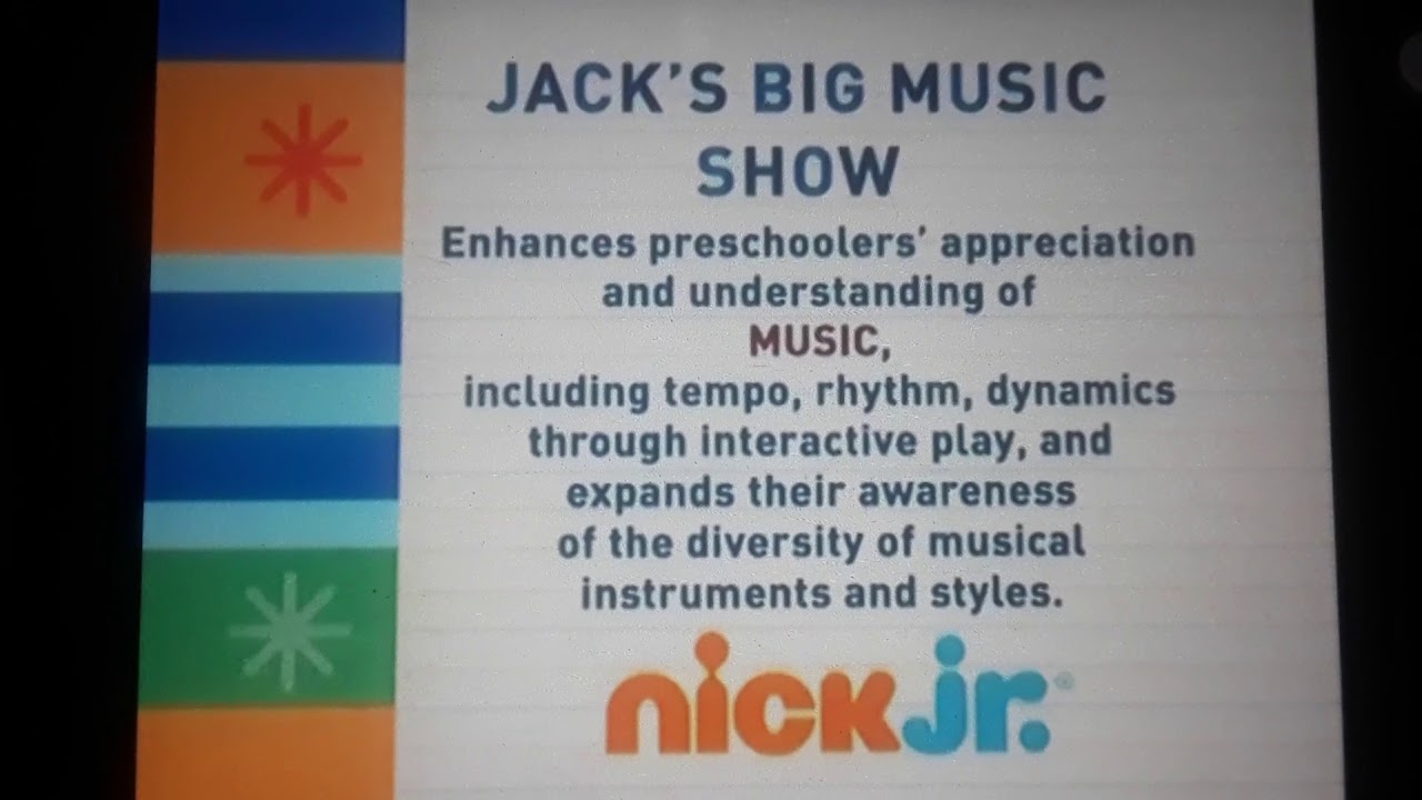 Jack's Big Music Show Curriculum Board Nick Jr (20092010) YouTube