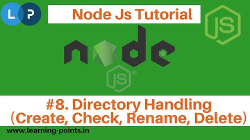 Directory Handling in Node JS | Create, Check, Rename, Delete Directory using Node js | Node Js