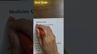 Medicine Quiz
