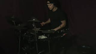 Jamming to random metal guitar track