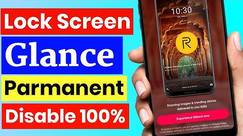 how to disable glance lock screen in realme oppo device | remove glance lock screen | enable glance