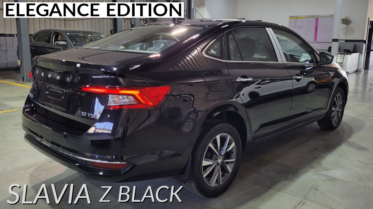 Slaviya 2024 Skoda Slavia Elegance Edition | All New Black Colour with New ...