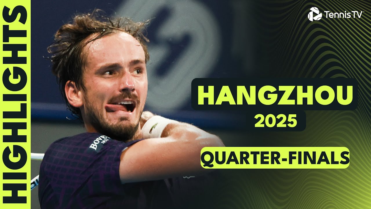 Medvedev vs Wu Epic; Bublik, Tien & Moutet All Feature | Hangzhou 2025 Quarter-Final Highlights