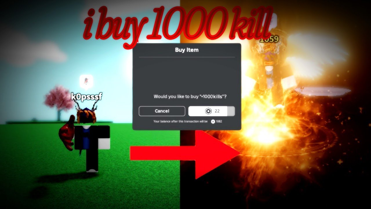 I bought 1000 kills on killstreak server💀💀