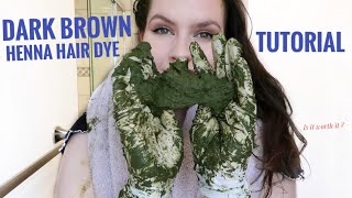 Rainbow Research Dark Brown Henna Hair Dye - Tutorial