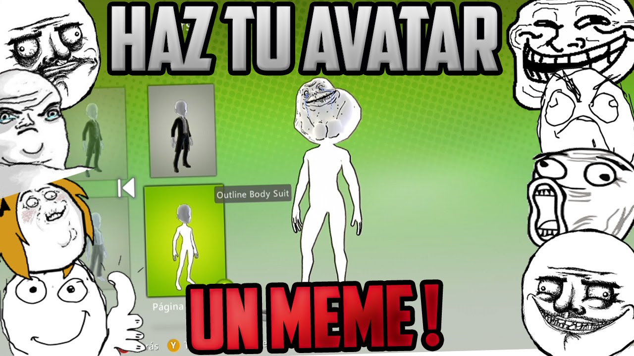 CONVIERTE TU AVATAR EN UN MEME ACCESORIOS XBOX 360 ! YouTube