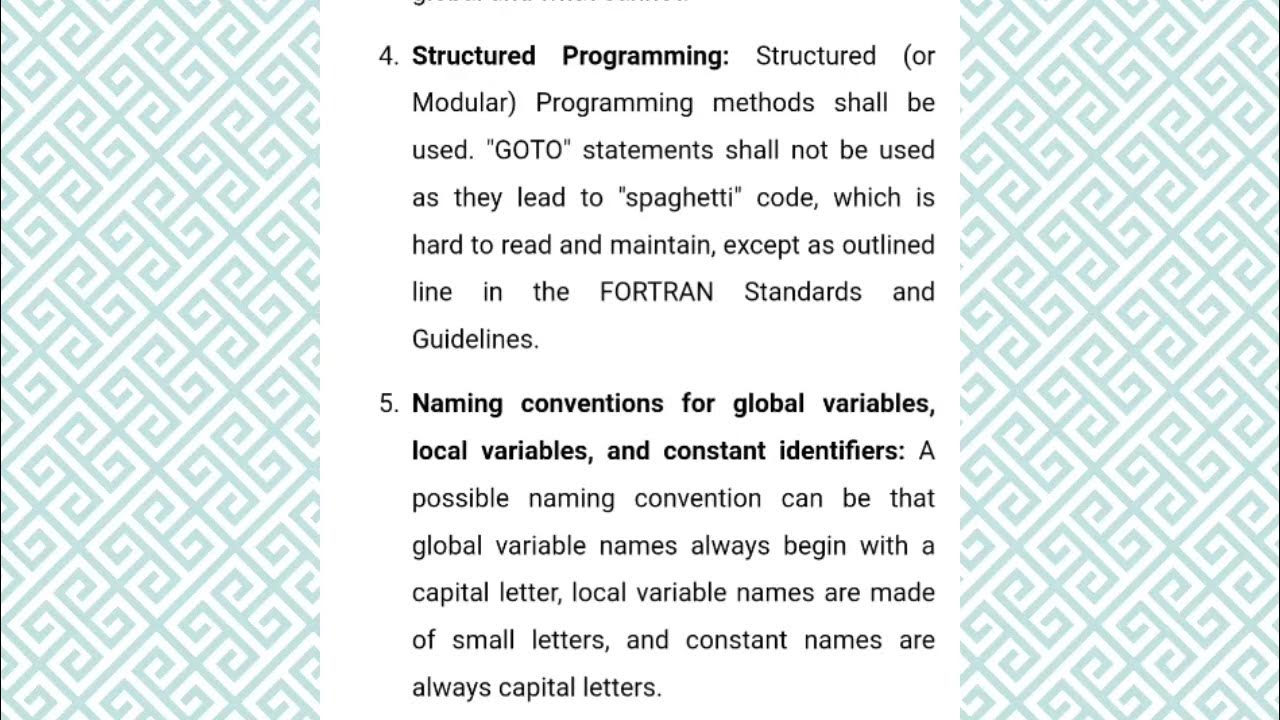 Structured coding techniques - Coding styles standards and Guidelines ...