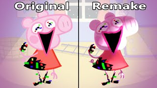 FNF PIBBY PEPPA PIG: Original VS Redone | FNF Discovery Glitch Cover | FNF Remastered Mods Cover