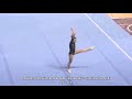 CoP 2017-20: Possible Floor Routine for Angela Andreoli