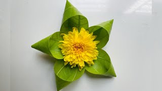 Mango leaf Decoration Ideas 🌿🙏Mango leaf Toran 🍃 Mango leaf decoration for festivals Backdrop ideas