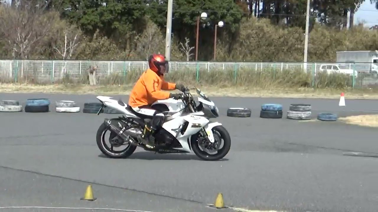 2026 03 01 関東事務茶屋杯1戦 C1級 藤原 H1 GSX R1000 Motogymkhana