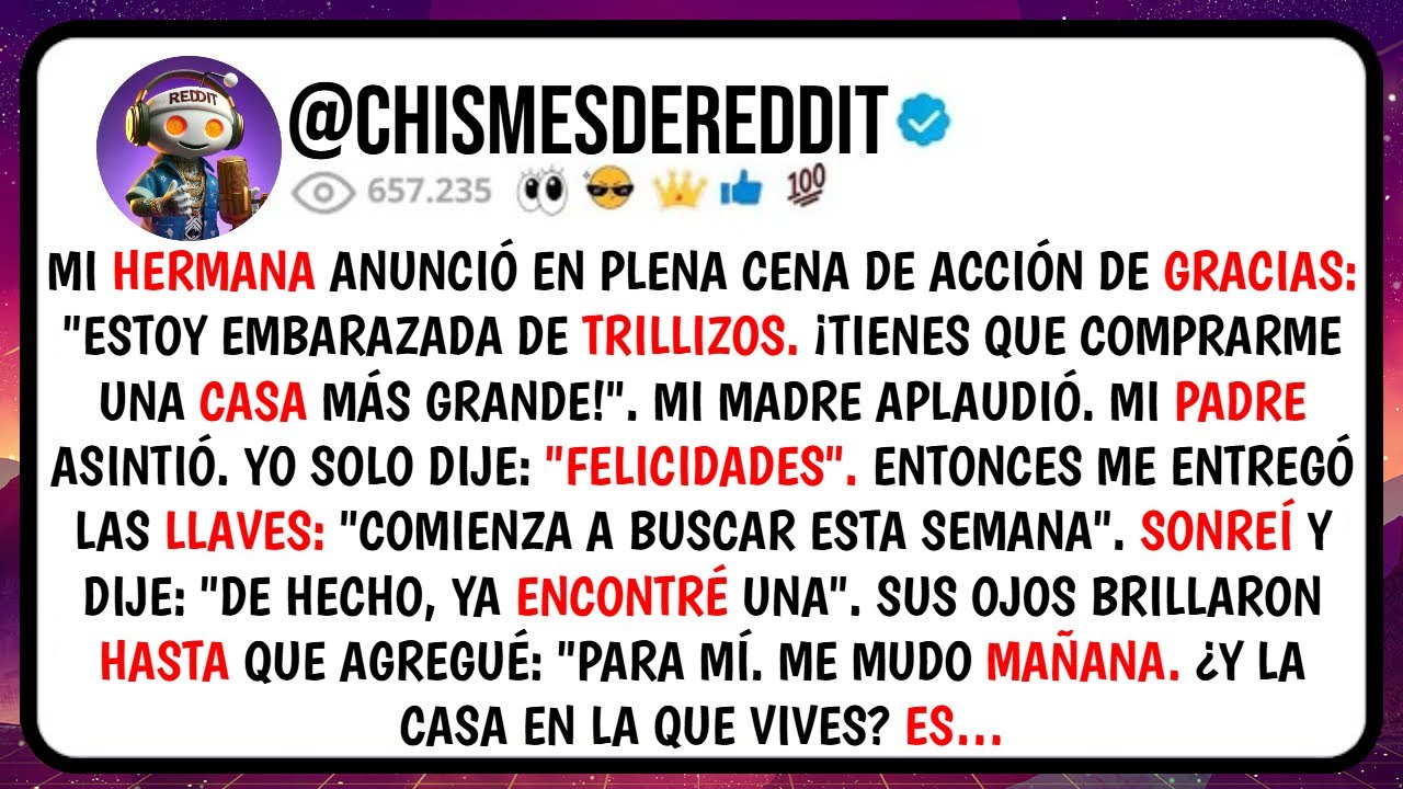 Mi HERMANA Anunció En Plena CENA De Acción De Gracias 