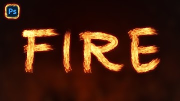 How to create a Fire Text Effect in photoshop | Auto  Flame Generator Photoshop Tutorial