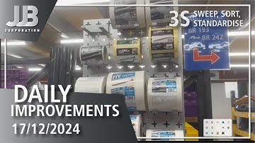 3s and Lean Improvements 17th December