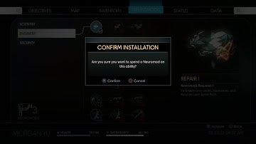 Prey - An Office With A View: Neuromods: Hacking 1, Repair 1, Conditioning & Physician 1 Unlocked