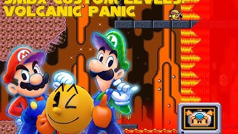 SMBX Custom Level: Volcanic Panic 2D -From Pacman World 2-