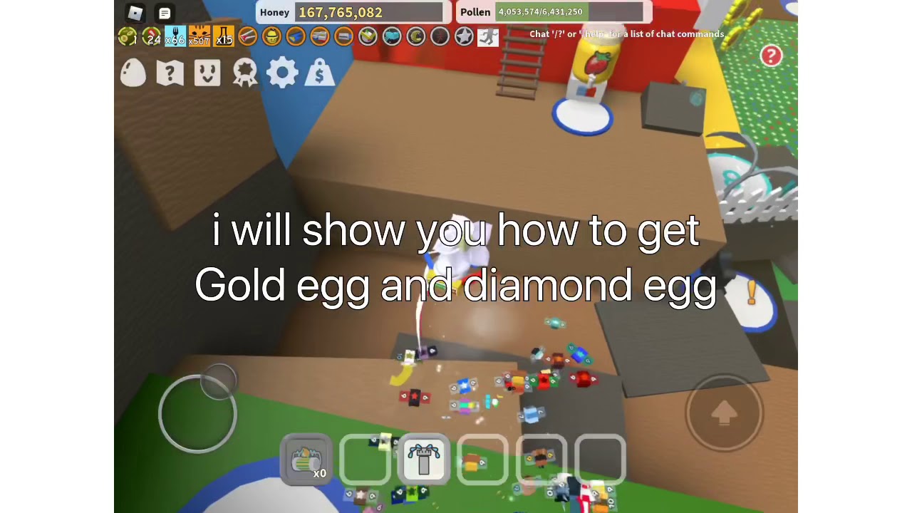 how-to-get-gold-egg-diamond-egg-bee-swarm-simulator-youtube