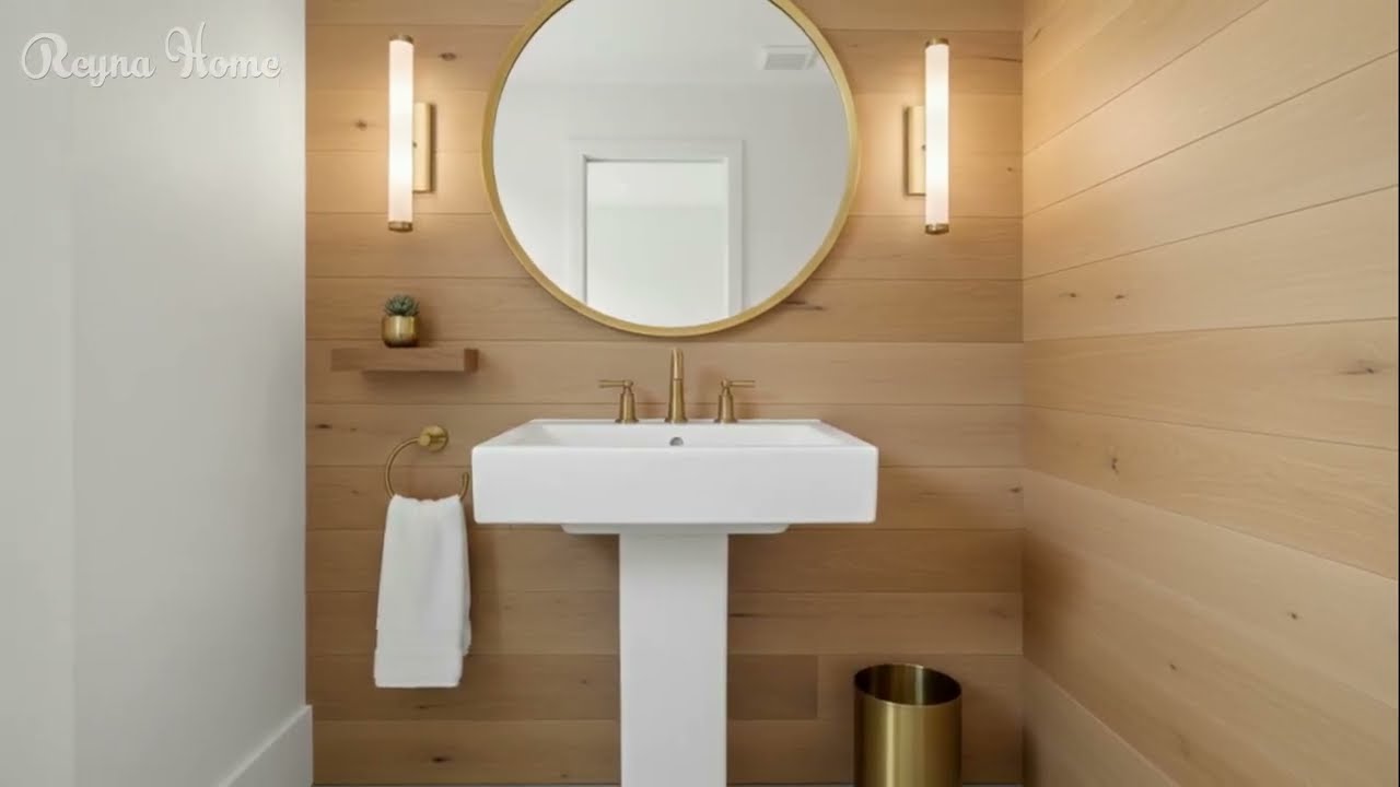 Современные идеи оформления гостевого туалета с раковиной на пьедестале для квартир и небольших д...