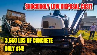 Hauling off my late father's concrete, one chunk at a time
