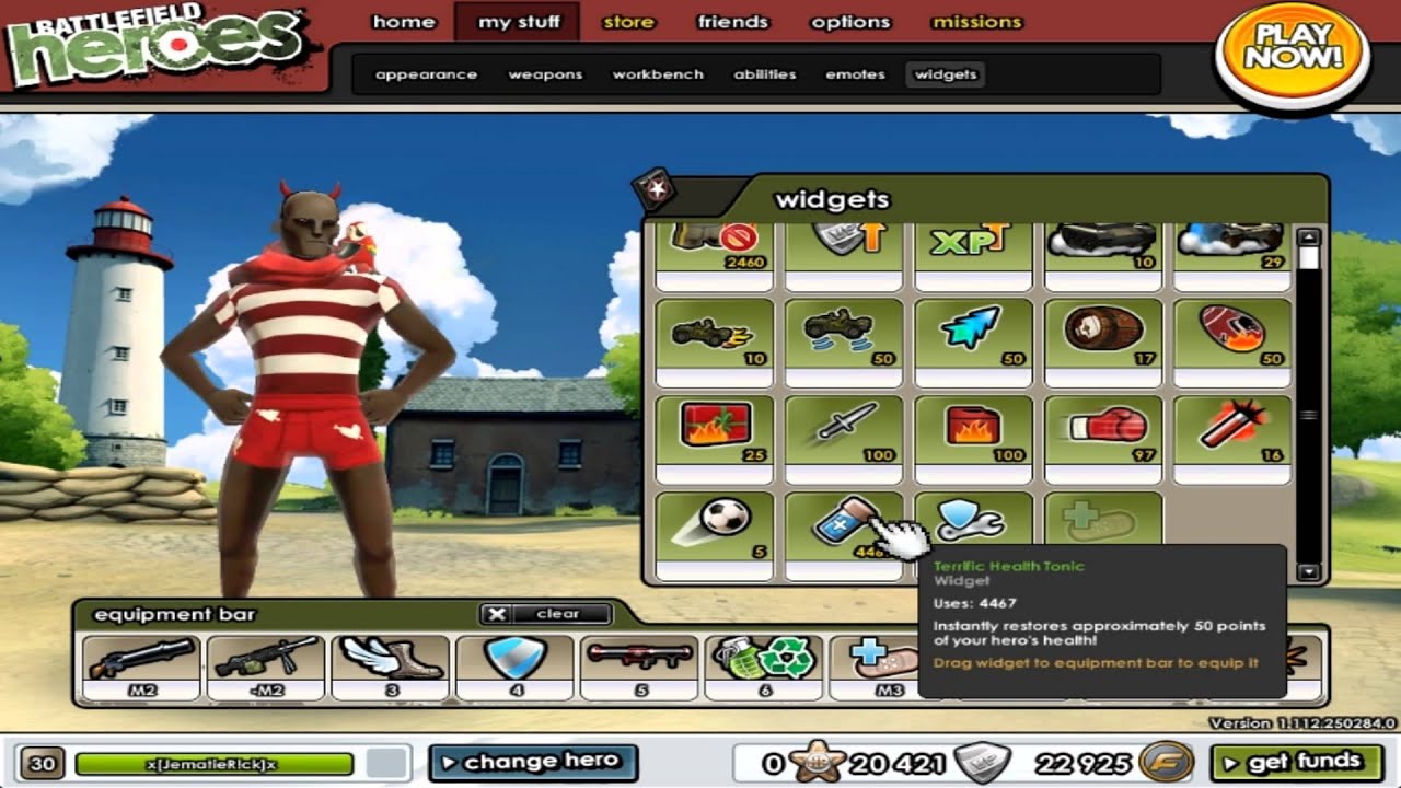 Battlefield Heroes | Tutorial gunner set-up