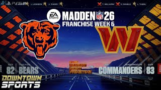 Madden NFL 26 Franchise | Bears vs Commanders - Week 6 MNF
