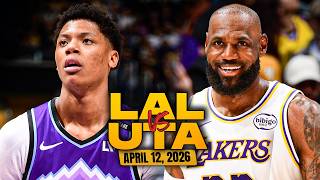 Los Angeles Lakers Vs Utah Jazz Full Game Highlights April 12, 2026 Freedawkins