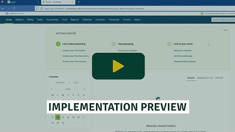 Actionstep Implementation Preview 2