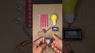 Creating Electricity Using Gear Dynamo Generator & 10 LED strip light on • DC Motor #dcmotor #shorts