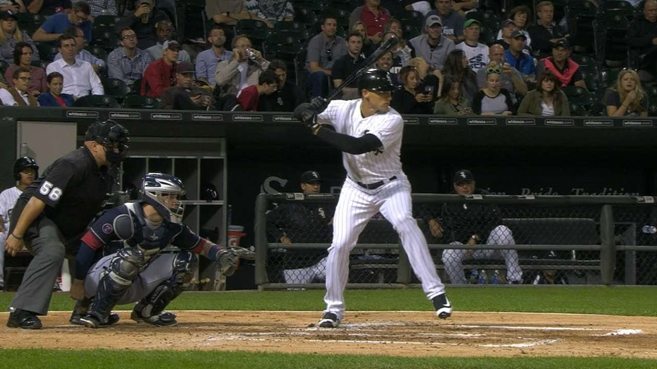 CLE@CWS: Thompson drives in two, makes diving catch